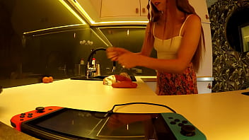 Petite And Hot Tight Pussy Lya Is In The Kitchen And On The Bed To Make A Try On For Thongs And Miniskirts No Panties thumbnail
