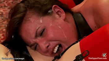 Bound Newbie Service Slut Casey Calvert Is Bound And Tormented Then Made To Lick Pussy To Busty Milf Bella Rossi While Getting Big Cock Up Her Ass thumbnail