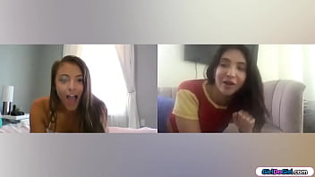 Coed Gfs Decide To Use Their Toys During A Videocallthe Busty Babe Anal Plugs Her Ass While The Small Tits Brunette Sets Her Ass On A Toy thumbnail