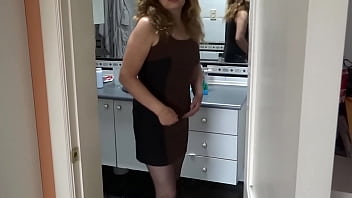 Mature Mother Wants To Make Her Stepson Aroused To See Her Huge Cock She Shows Off And Masturbates thumbnail
