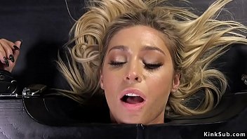 Kleio Valentien In Fishnets Sitting In Device And Getting Pussy Banged Then In Stocks Pussy Vibrated In Dungeon thumbnail