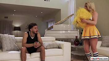 Busty Petite Stepmom Puts On Her Cheerleader Outfit To Cheer Up Her Stepsonthe Big Tits Milf Has Another Trick And Wraps Her Lips Around His Big Cock thumbnail