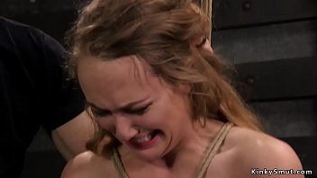 Master Ties Up Brunette Trainee And Fuck Her Mouth And Pussy With Huge Dick In Dungeon Training thumbnail
