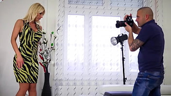 Behind The Scenes With Blonde Milf Tiffany Rousso As She Sucks On A Black Dildo And Strips From Her Lingerie To Fill Her Pussy With Her New Favourite Sex Toy thumbnail