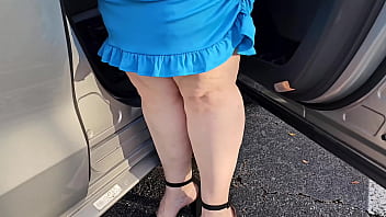 Almost Got Caught In Public Lifting My Skirt And Flashing My Big Ass To Strangers Masturbating My Wet Big Open Pussy thumbnail