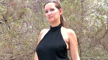 Blonde Hottie’s Black Minidress Isn’t Enough To Disguise Her Big Soft Tits Or Her Round Bubble Butt thumbnail