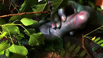 He Was Covered In Body Paint And Calmly Stroking His Dick Then I Put My Fingers In His Ass And Made Him Cum thumbnail