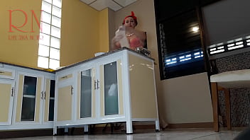 A Naked Housewife Is Preparing Dinner In The Kitchen The Depraved Whimsical Housekeeper Works In The House Without Panties thumbnail