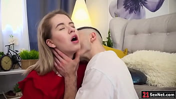 Guy Takes His Teen Girlfriend Home To Have Sexhe Sucks Her Small Tits Then Licks And Fingers Herthe Blonde Babe Blowjobs Him Then Gets Ass Fucked thumbnail