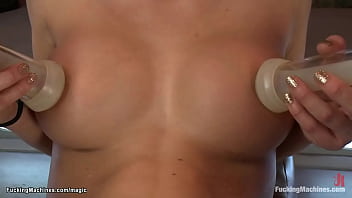 Big Tits Blonde Babe Amy Brooke Sucking Nipples With Machine While Getting Pussy Vibrated Then Taking Double Penetration Fucksall Down On Her Knees And Preparing For Bunch Of Dildos thumbnail